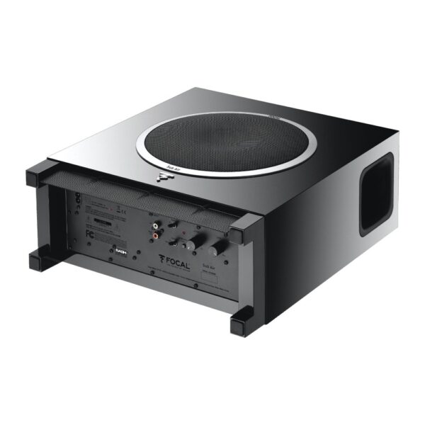 Focal Sub Air nero lucido posizionato in orizzontale