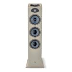 Vista frontale del Focal Theva N°3-D in finitura Legno chiaro senza griglia