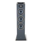 Vista frontale del Focal Theva N°3-D in finitura Legno scuro senza griglia