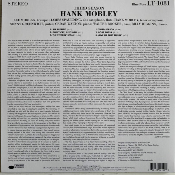 Hank Mobley – Third Season