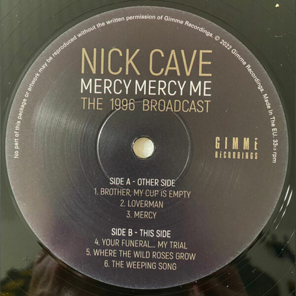 Nick Cave – Mercy Mercy Me: The 1996 Broadcast