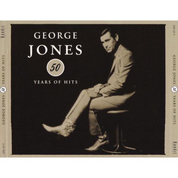 George Jones – 50 Years Of Hits, copertina frontale del CD