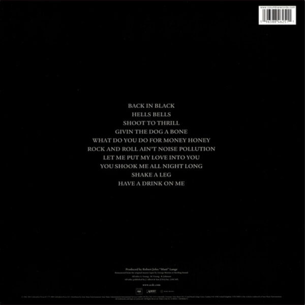 AC/DC – Back in Black (50th Anniversary Gold Vinyl)