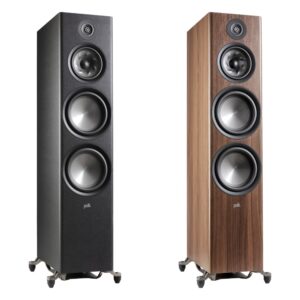 Polk Reserve R700 nelle finiture nero, noce
