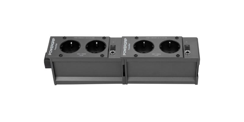 Moduli Powergrip PowerRail affiancati Due moduli Powergrip PowerRail uniti, per mostrare come si espande il sistema