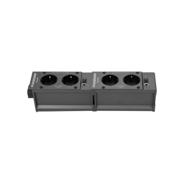 Due moduli Powergrip PowerRail uniti in fila, per un totale di quattro prese