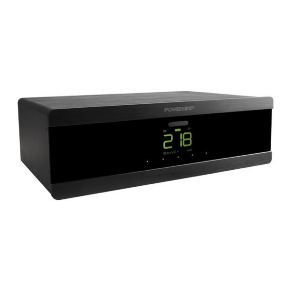 Powergrip YG-3 nera vista dall'alto di tre quarti, con il display a colori acceso sul frontale