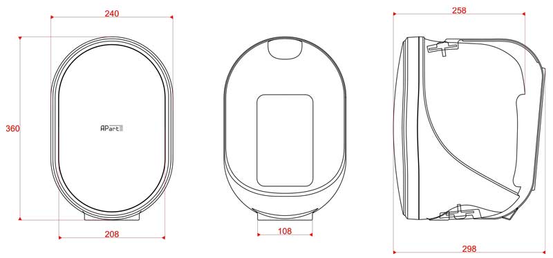 apart audio ovo8p dimensioni
