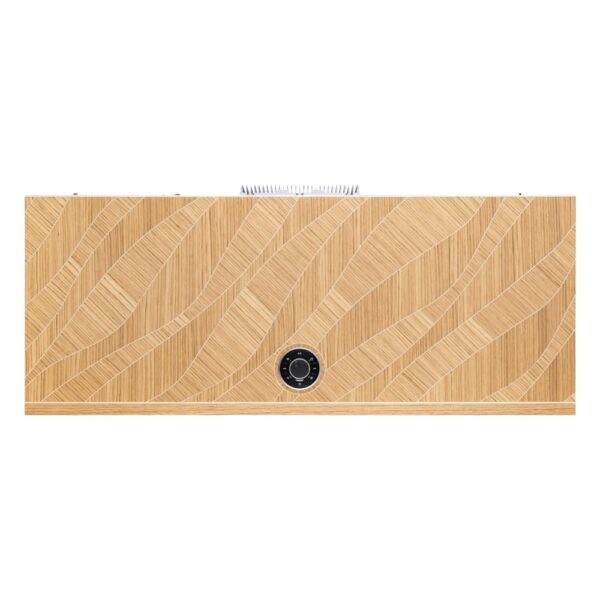 Piano superiore in rovere con intarsio Leaf-Line e RotoDial