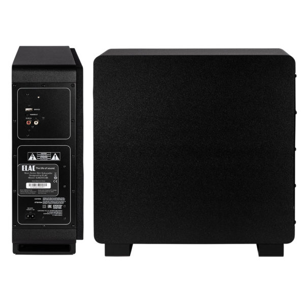 ELAC Muro SUB2010 griglia e posteriore nero